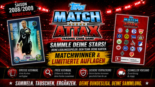Topps match attax 2008 - attax, 2008/2009