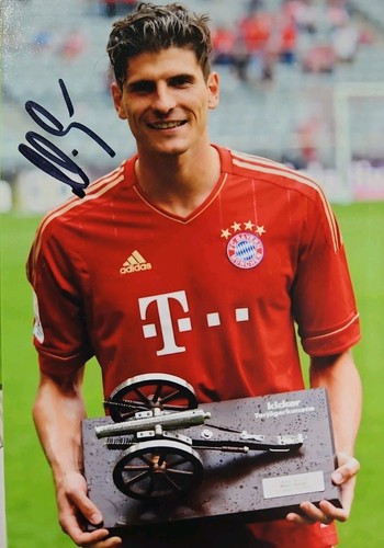 Autografo mario gomez 10x15 - 10x15, cm