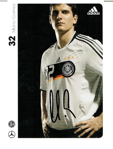 Cartolina mario gomez 2008 dfb - mario,