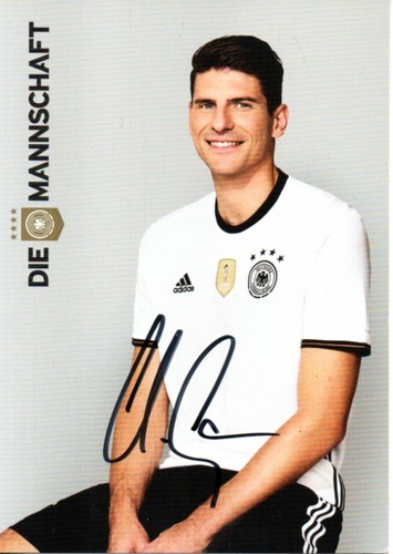 Autografo mario gomez dfb - mario,