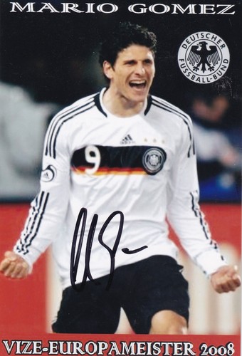 Autografo mario gomez dfb - autografo,
