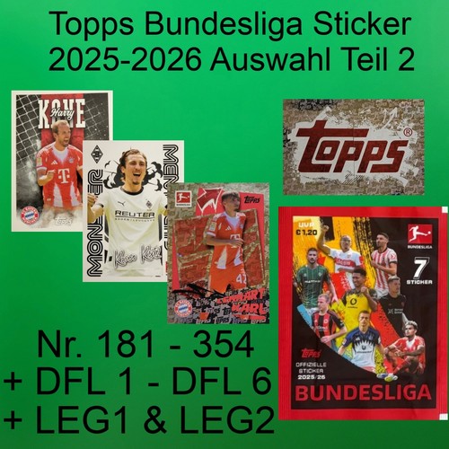 Adesivo topps bundesliga 26 - topps, 25/26